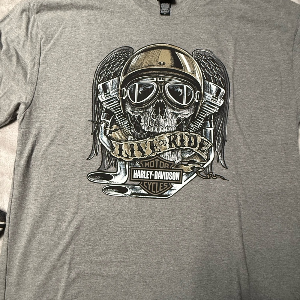 Harley-Davidson Gray Skull Graphic short sleeve